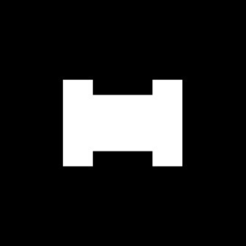 White stylized “H” monogram centered on black background, representing HCLTech global IT services, digital engineering, and technology consulting brand identity.